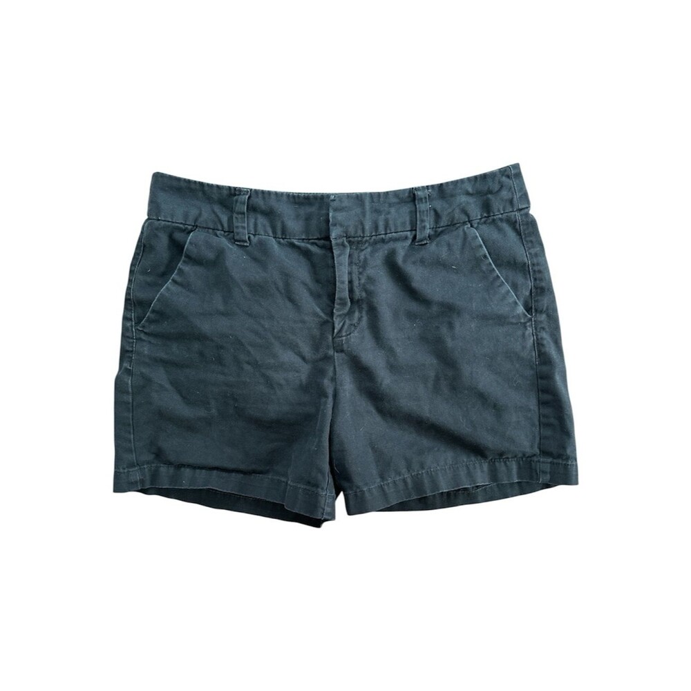 Vintage Merona Black Shorts Size 8 Low Rise Y2K Chino Cottagecore 90s Preppy